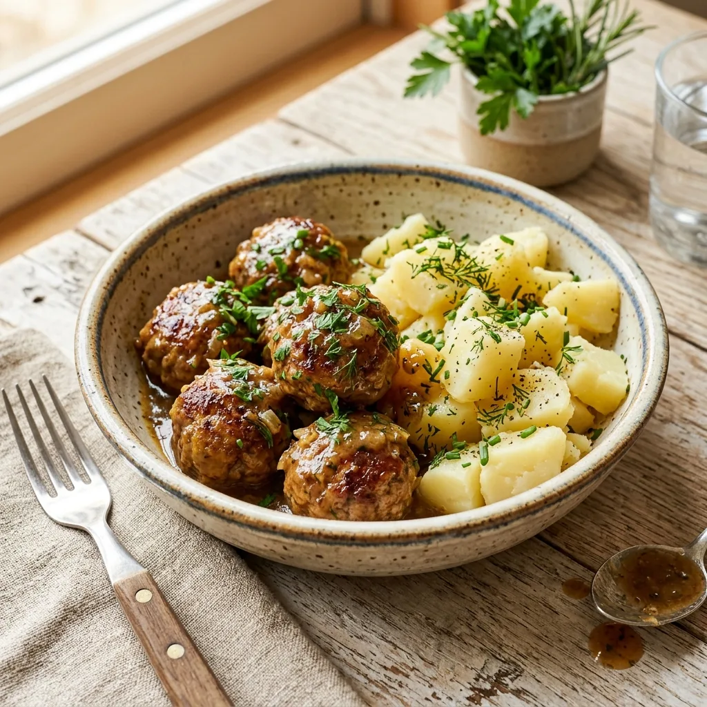Almôndegas de Carne Moída com Batata
