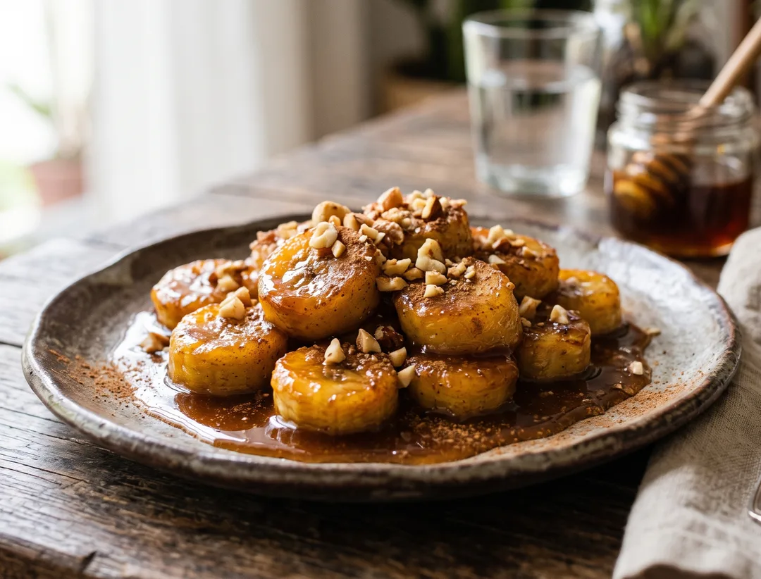 Banana Caramelizada com Melado