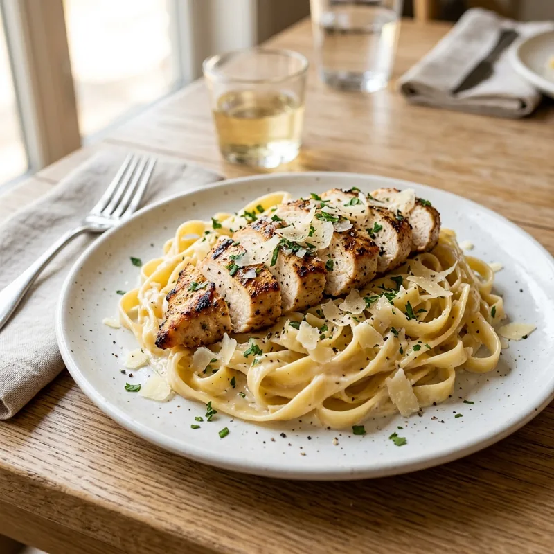 Fettuccine com Frango