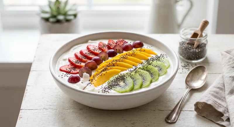 Iogurte de Coco com Frutas