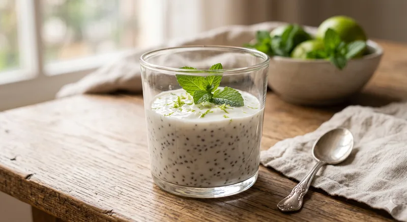 Iogurte de Coco com Chia