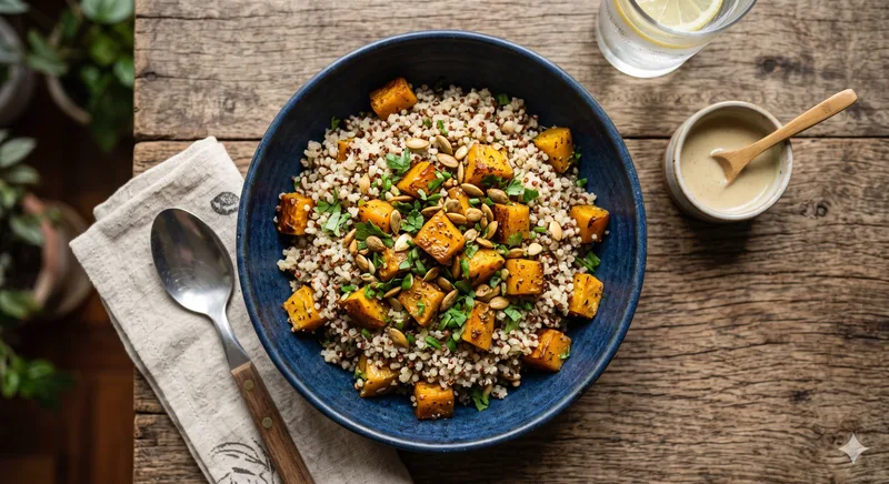 Quinoa com Abóbora Assada