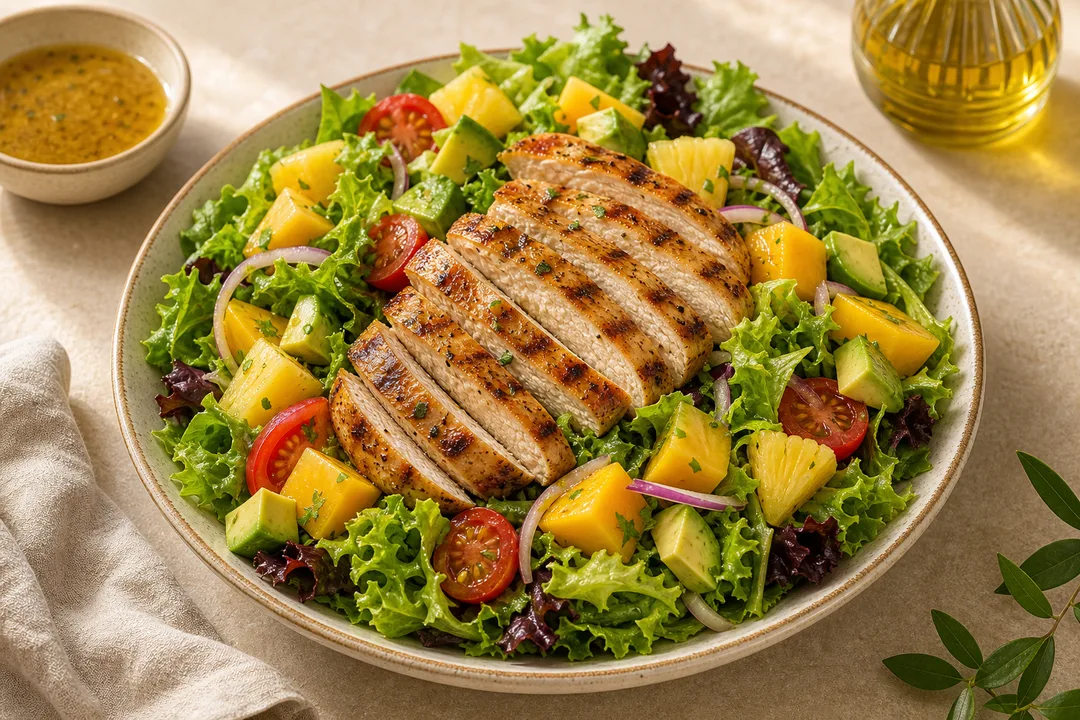 Salada Tropical com Frango